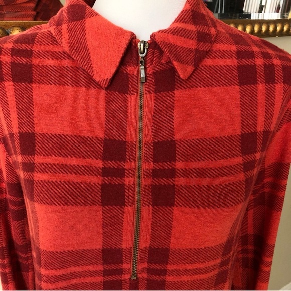 Soft Surroundings Plaid Soft Tunic Sweater Medium Petite - Picture 2 of 8